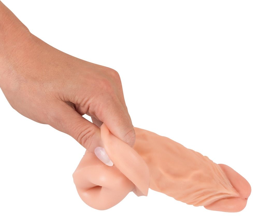 Насадка на пенис Nature Skin Extension Sleeve, 19,5 см (телесный)