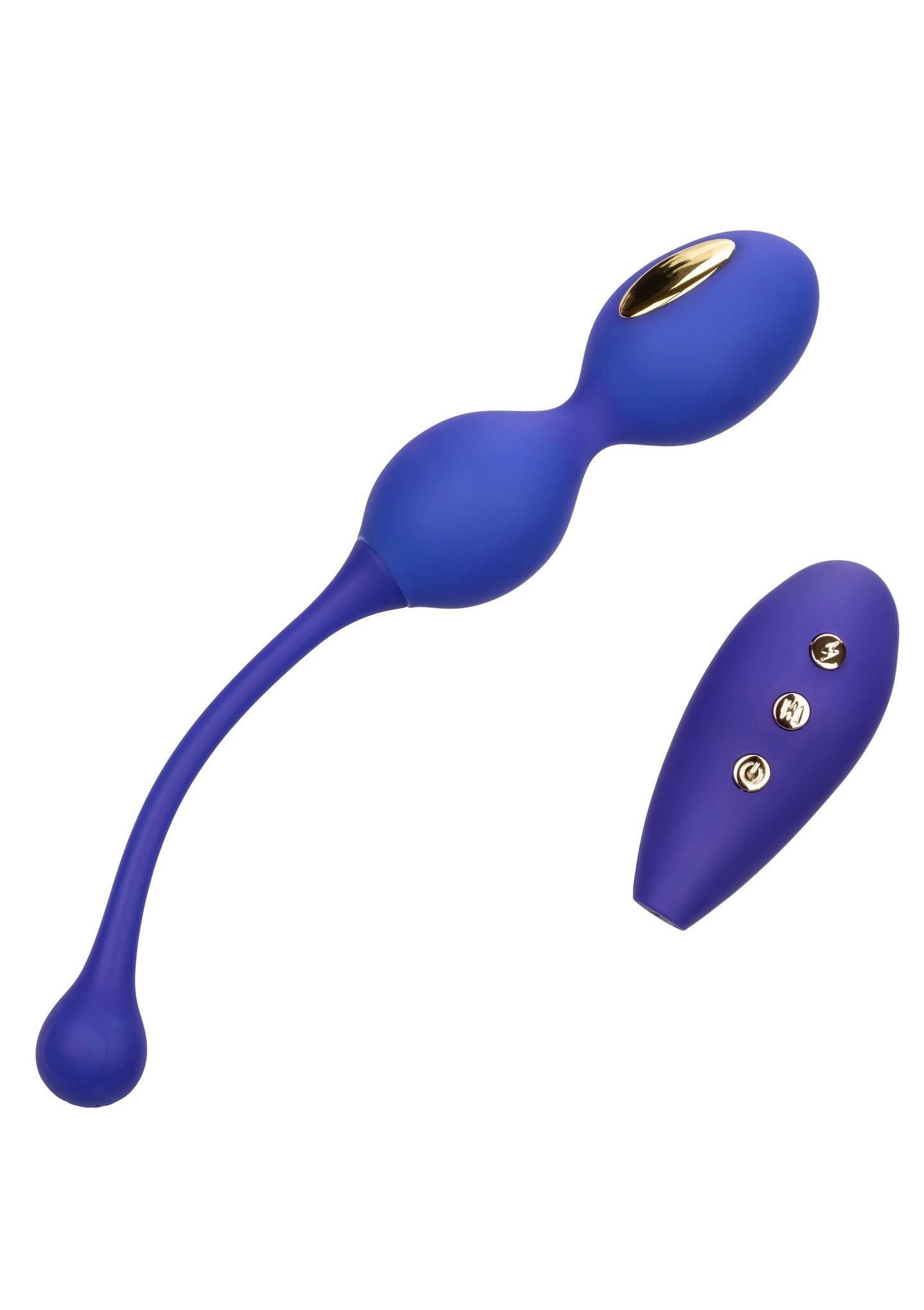 Вагінальні кульки CalExotics E-stim Dual Kegel Exerciser, 19,7 см (фіолетовий)