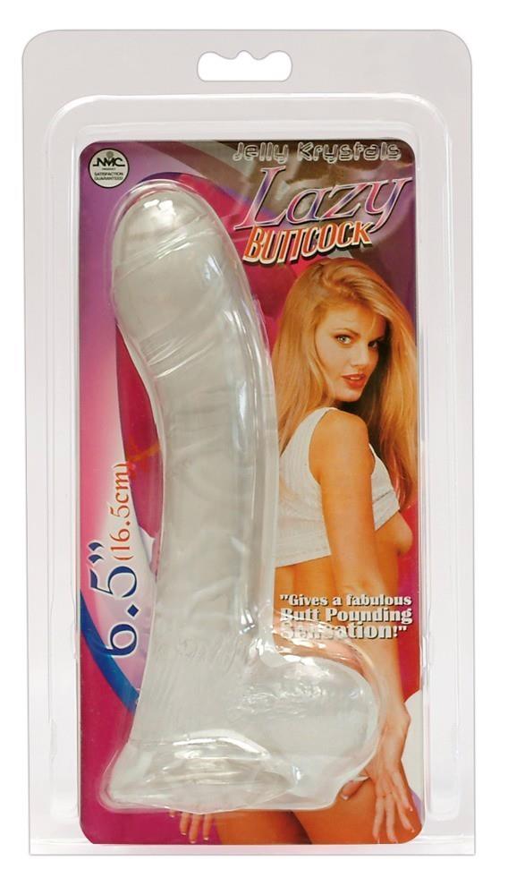 Фаллоимитатор Lazy Buttcock, 17 см (прозрачный)