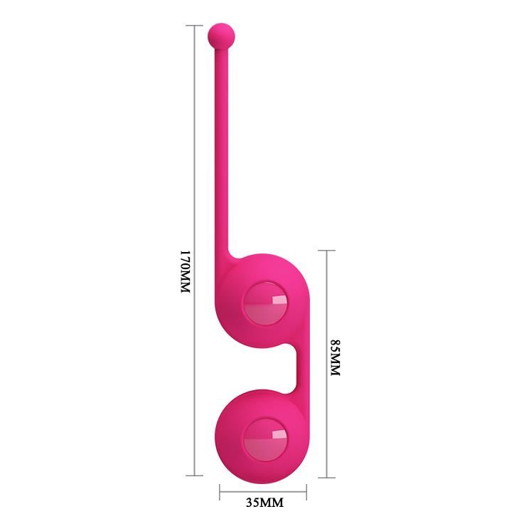 Вагинальные шарики Pretty Love Up Balls III, 17 см (розовый)