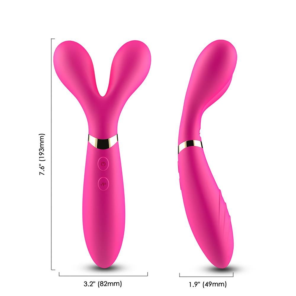 Вибратор B - Series Joy Y-Wand, 19.2 см (розовый)