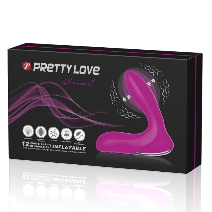 Стимулятор простаты Pretty Love Leonard, 13.5 см (розовый)
