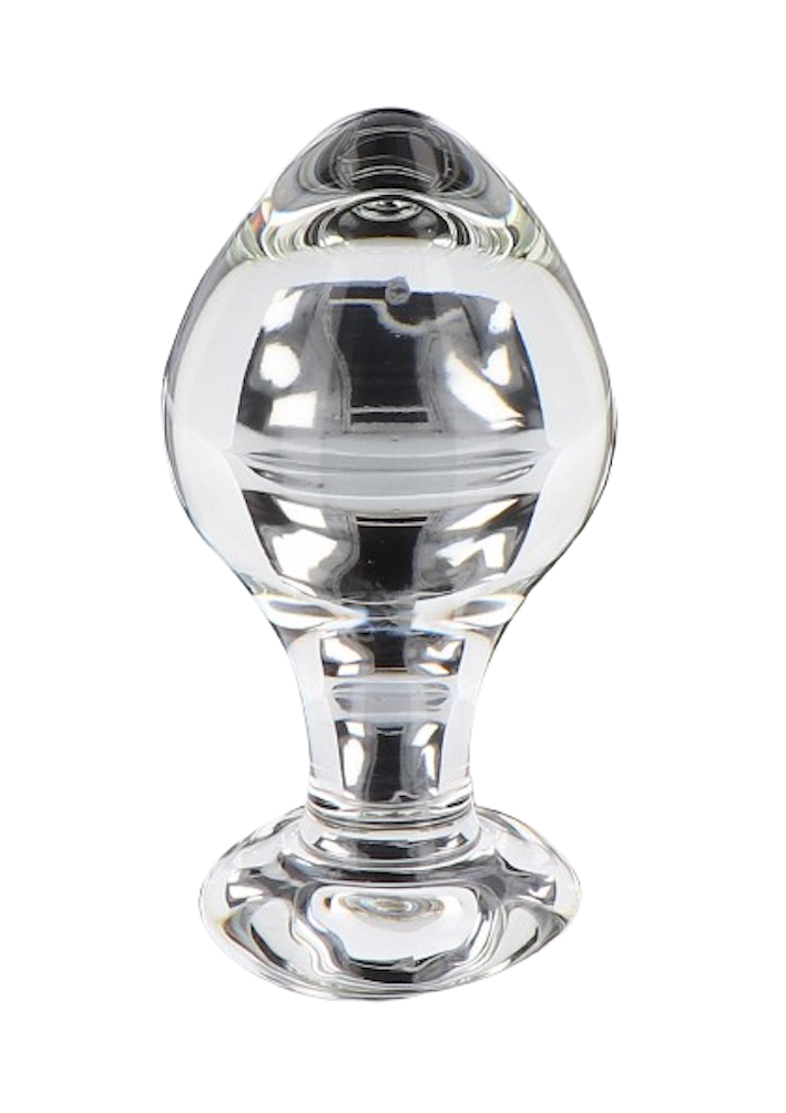 Korek analny Glass Worxx Brilliant Star, 9 cm (przezroczysty)
