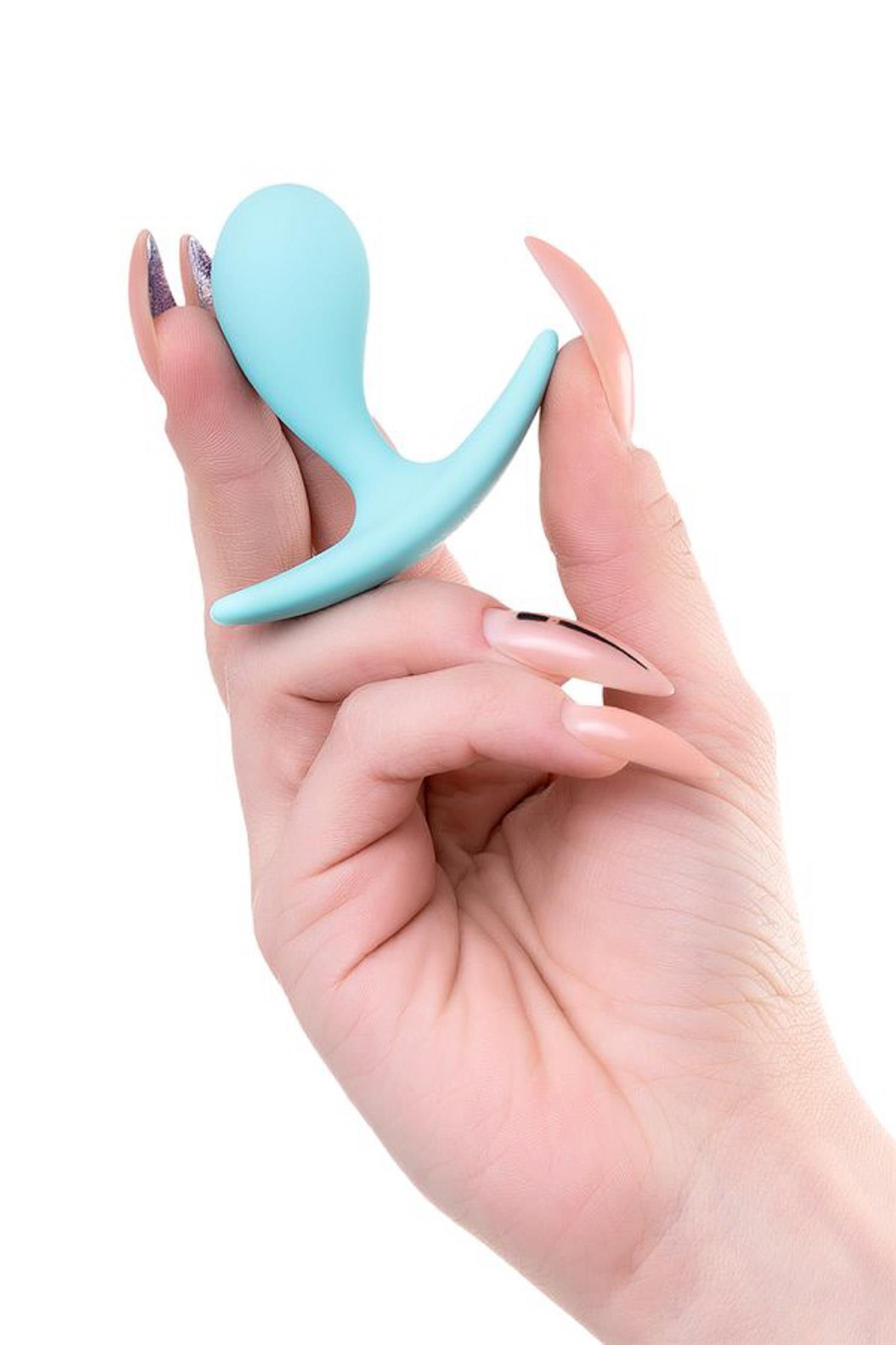 Korek analny ToDo Anal Plug Blob, 5.5 cm (turkus)