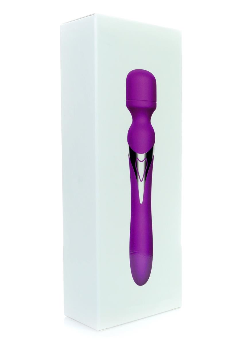 Вибратор B - Series Fox Dual Massager Pulsator, 22.6 см (фиолетовый)