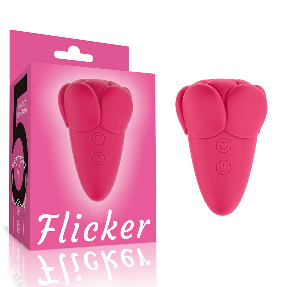 Вибратор для клитора Love Toy Flicker, 9.7 см (розовый)