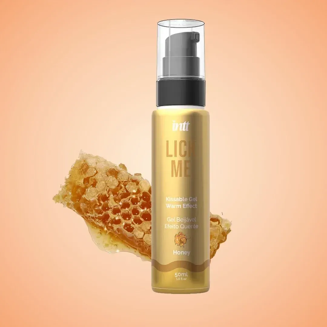 Оральный лубрикант с согревающим эффектом Intt Lick Me Kissable Gel мед, 50 мл