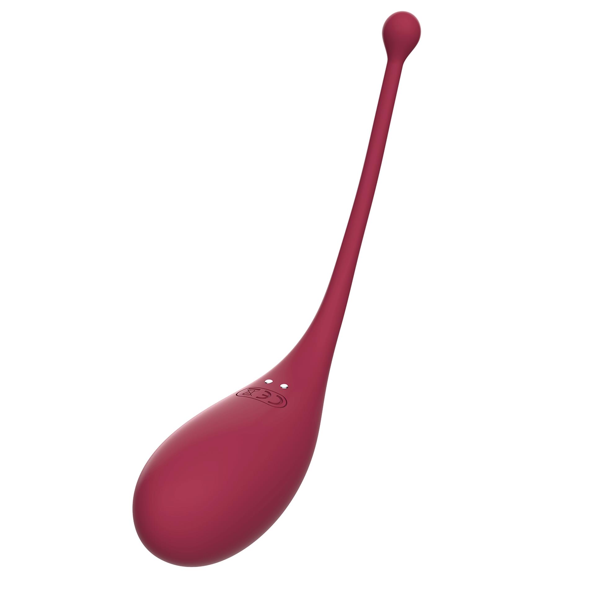Adrien Lastic Inspiration Stimulator + Vibrating Egg - Wibrujące jajko, Bordоwy, 18 cm