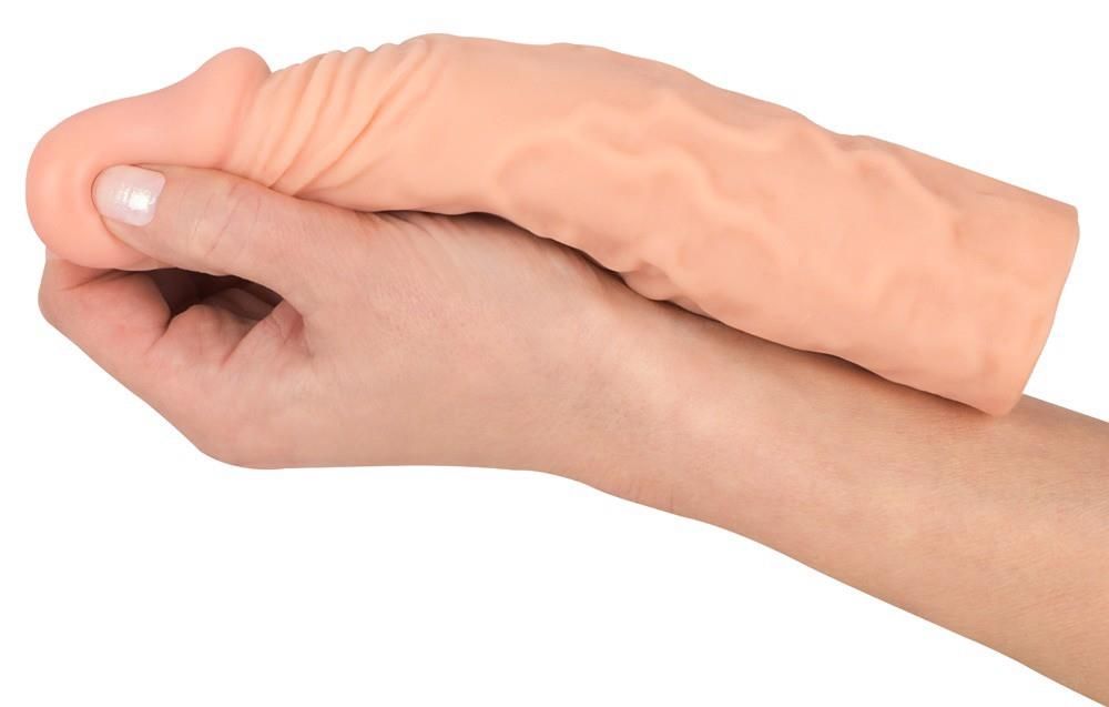 Насадка на пенис Nature Skin Extension Sleeve, 19,5 см (телесный)
