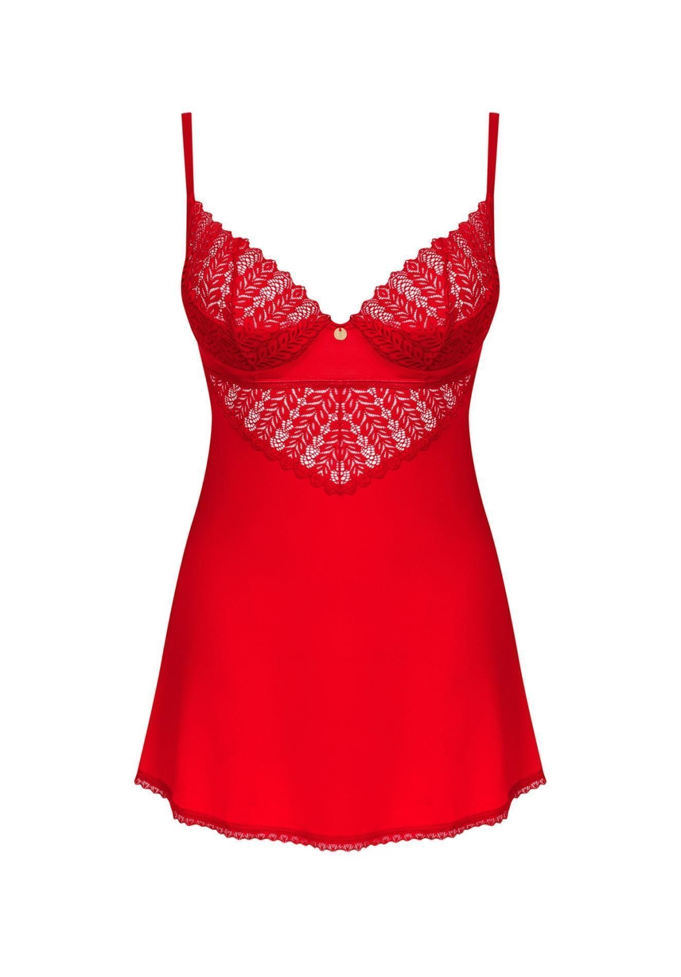 Эротический комплект белья Obsessive Ingridia, XL/2XL (красный)