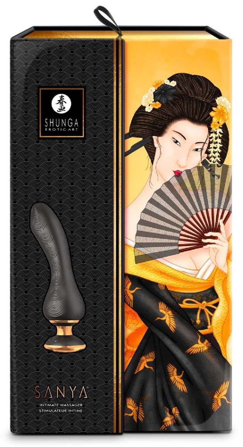 Вібратор Shunga Sanya Intimate, 18.5 см (чорний)