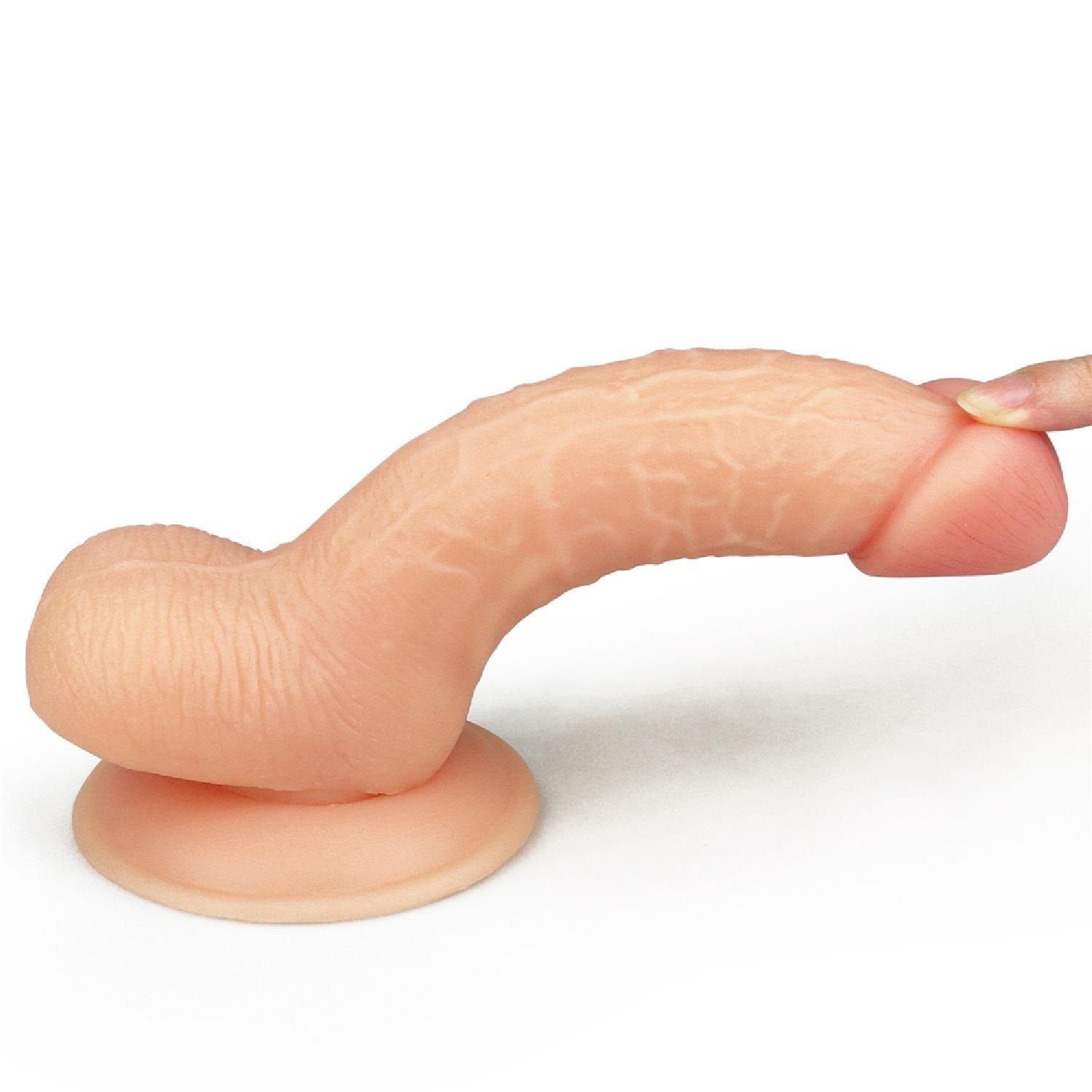 Фаллоимитатор LoveToy The Ultra Soft Dude Flesh, 18 см (телесный)