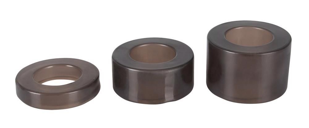 Набор эрекционных колец Ball Stretching Kit, 3 шт (черный)