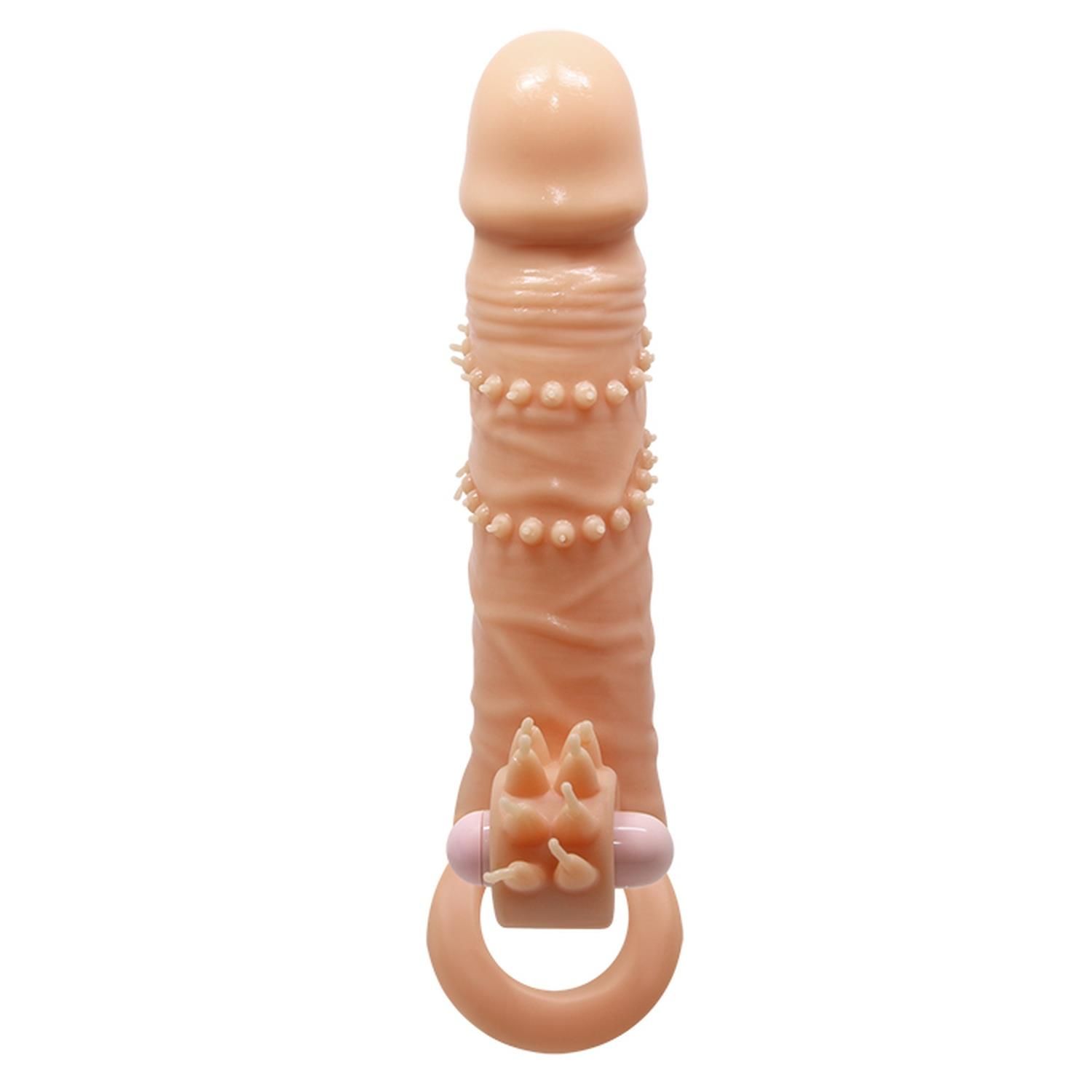 Насадка на пенис LyBaile Penis extended Sleeve Connor, 17 см (телесный)