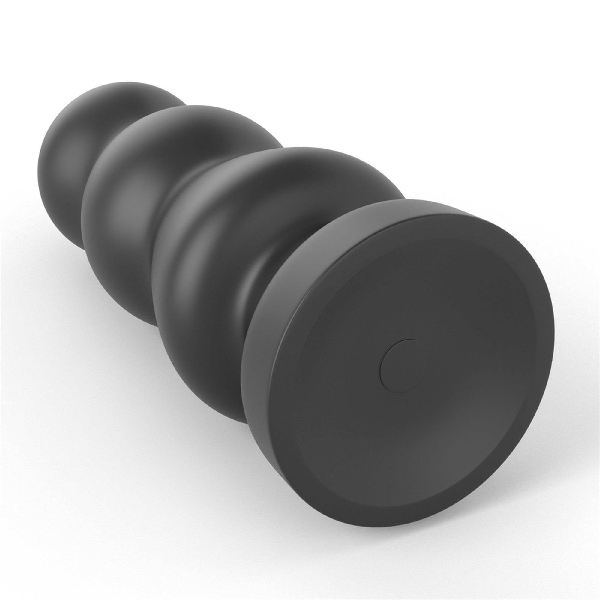 Korek analny LoveToy King Sized Vibrating Anal Rigger, 20 cm (czarny)