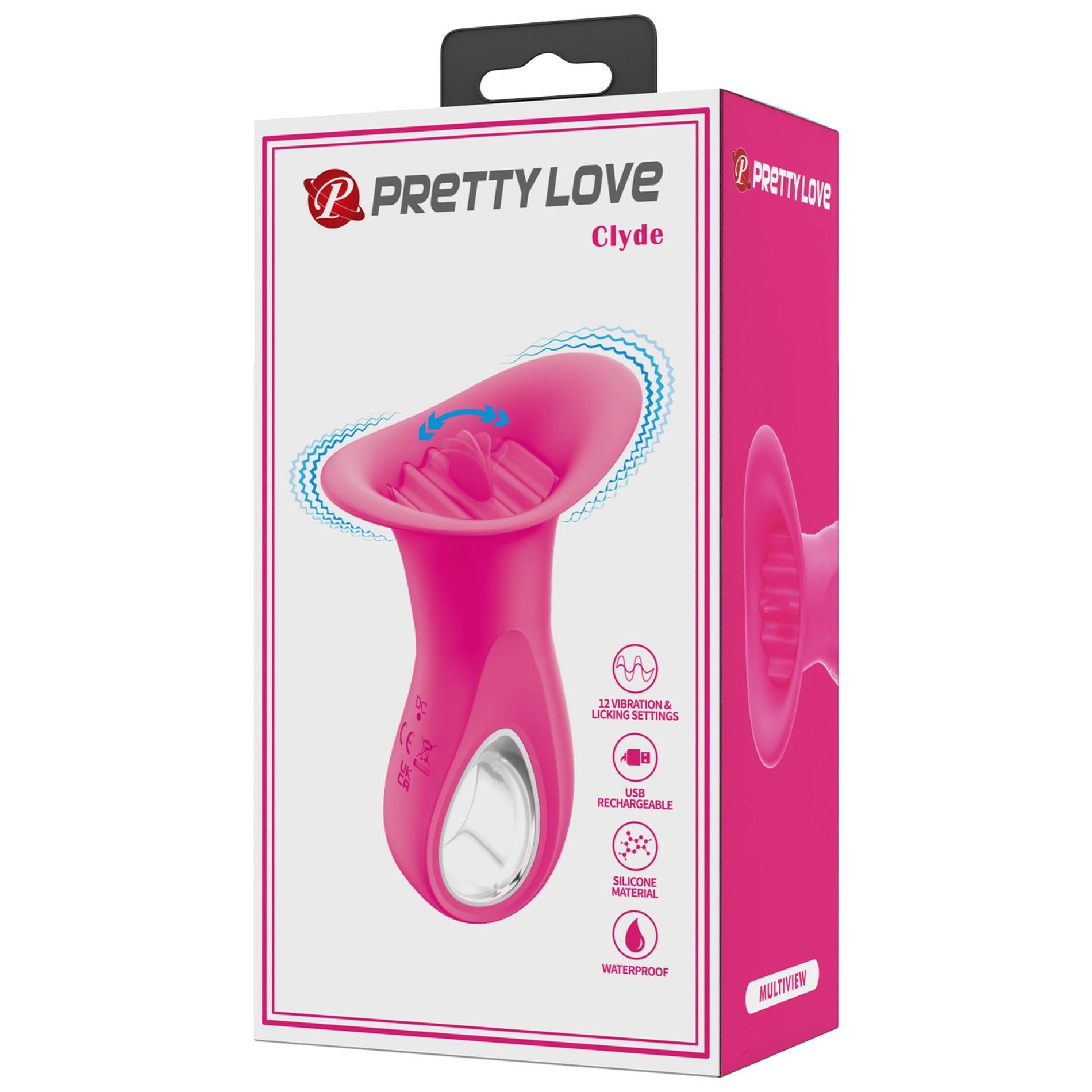 Вибратор для клитора Pretty Love Clyde, 11.5 см (розовый)