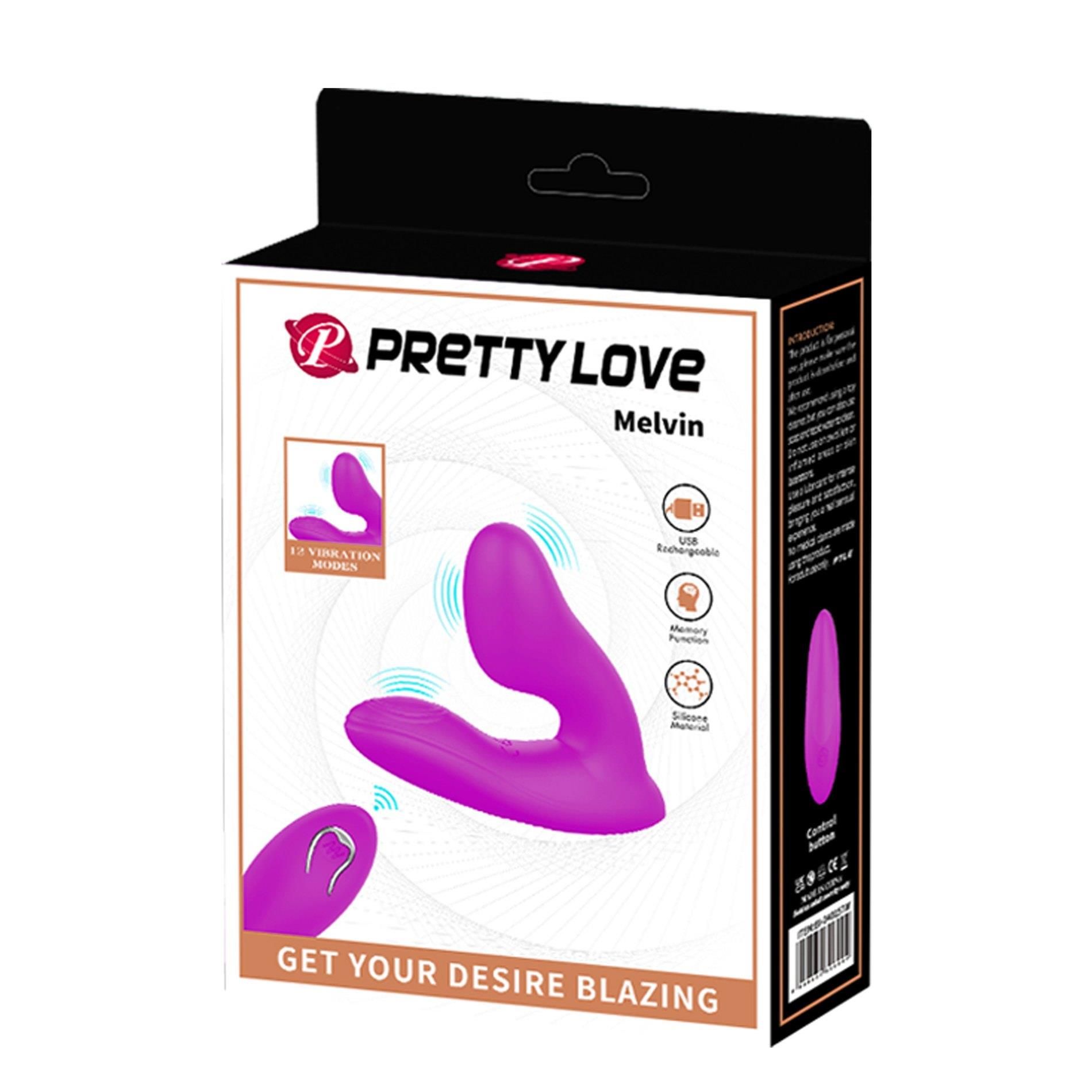 Массажер простаты Pretty Love Melvin, 8,6 см (фиолетовый)