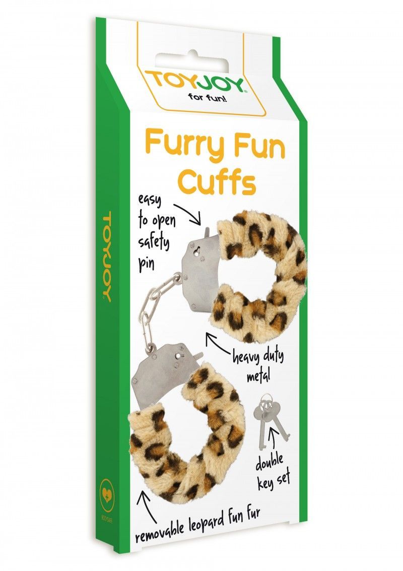 Наручники Furry Fun Cuffs, 28 см (леопардовий)