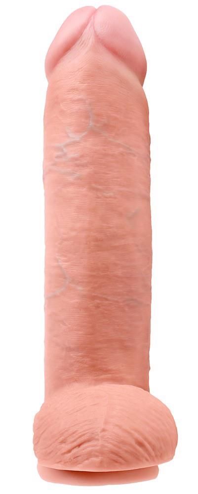 Dildo King Cock 12 cali, 30.5 cm (w kolorze cielistym)