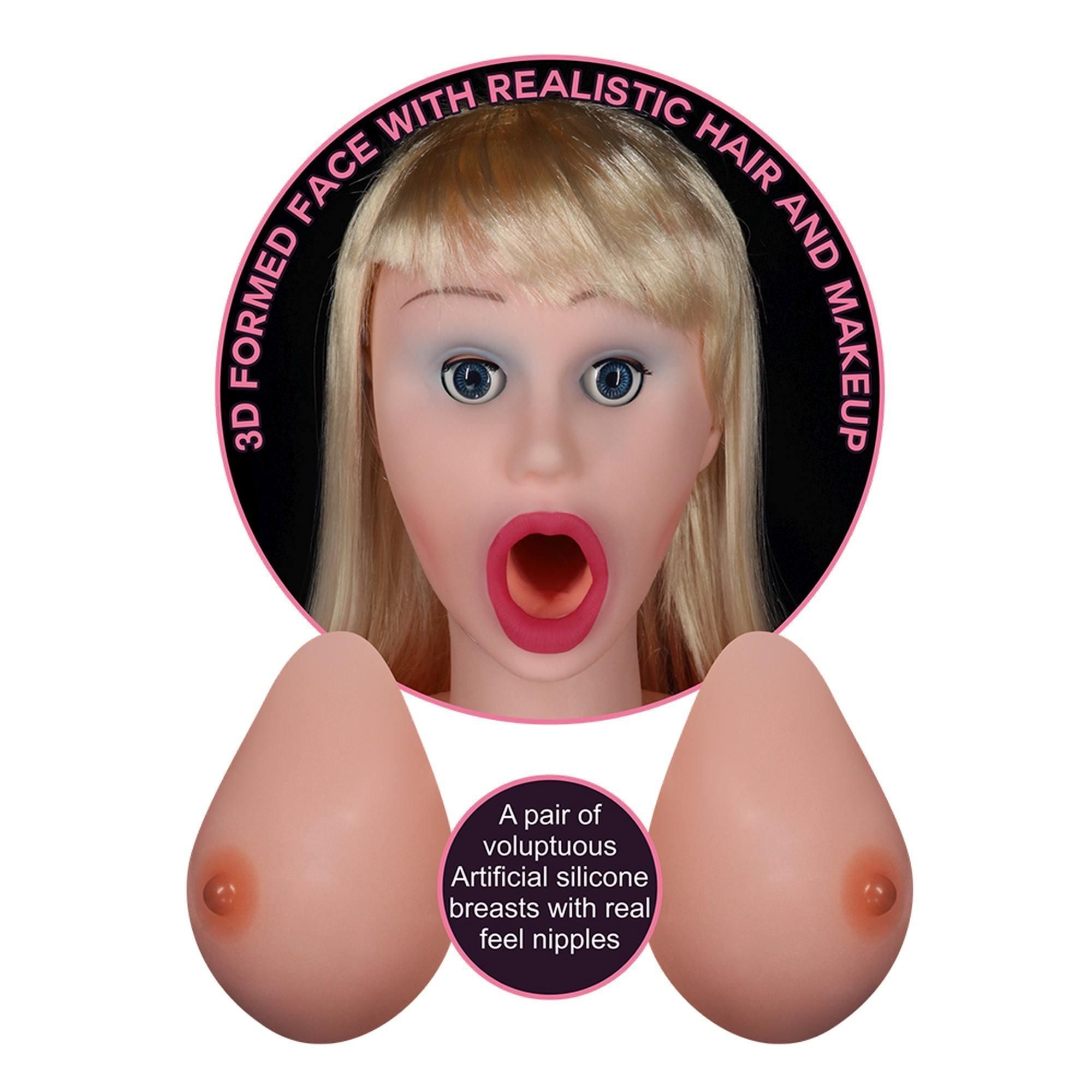 Секс-лялька LoveToy Silicone Boobie Super Love Doll, 152 см (брюнетка)