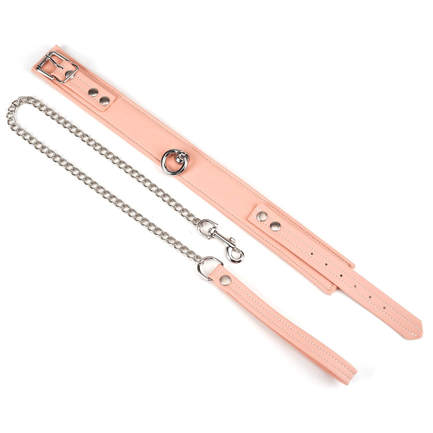 Ошейник с поводком Liebe Seele Dark Candy Pink Collar with Leash (розовый)