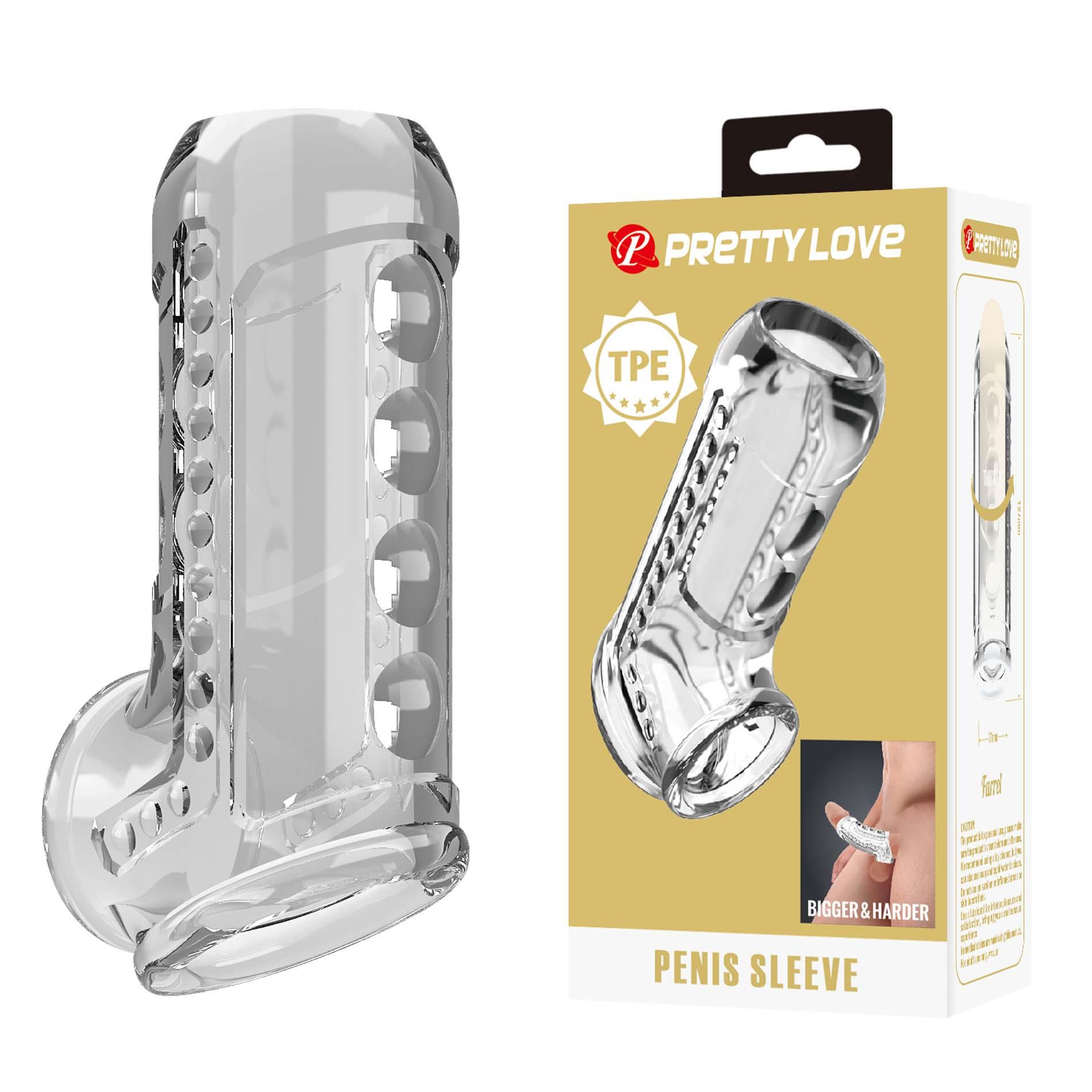 Насадка на пенис Pretty Love Penis Sleeve Clear Long, 12.7 см (прозрачный)