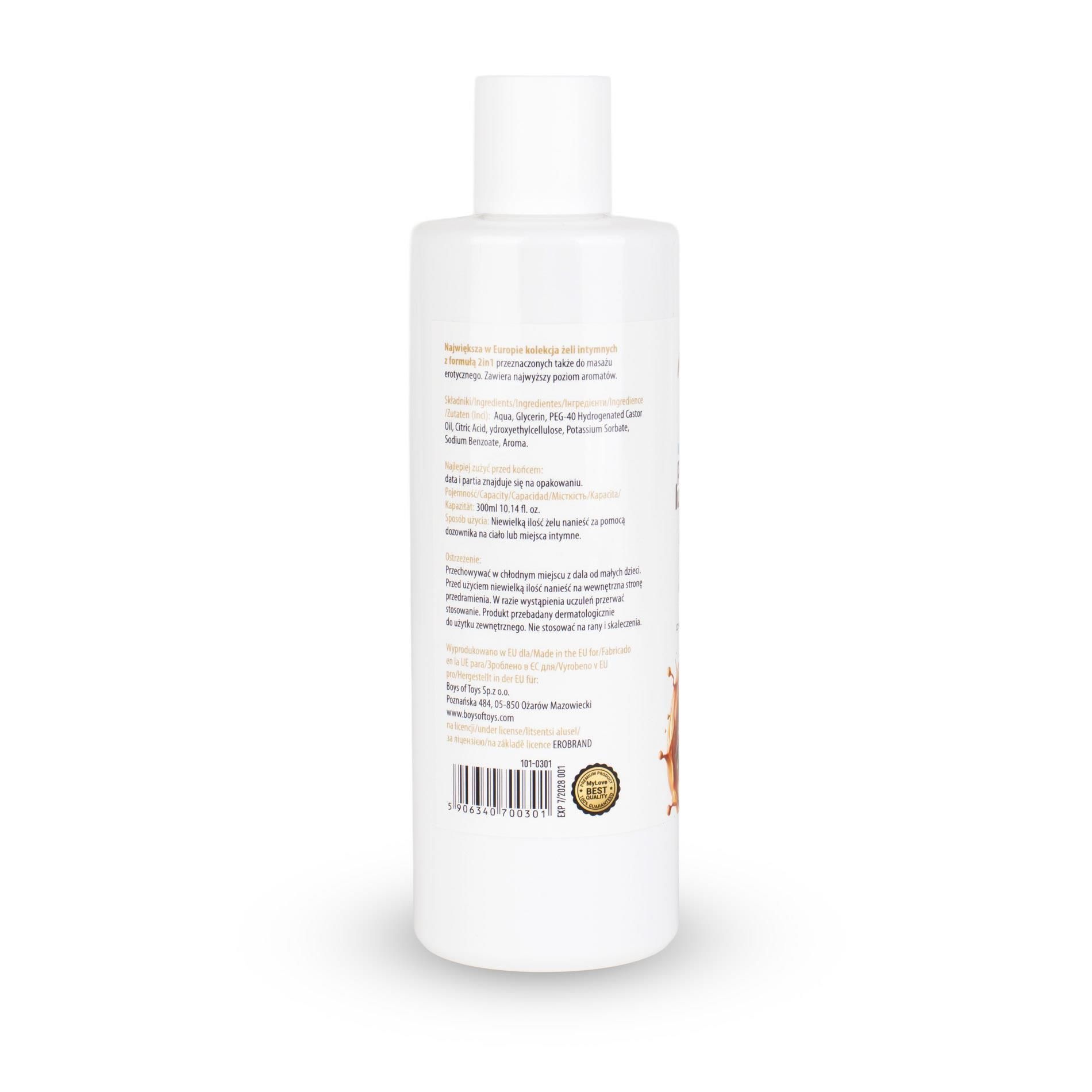 Лубрикант MyLove Aroma Series Intim&Massage 2in1 Chocolate Caramel, 300 мл