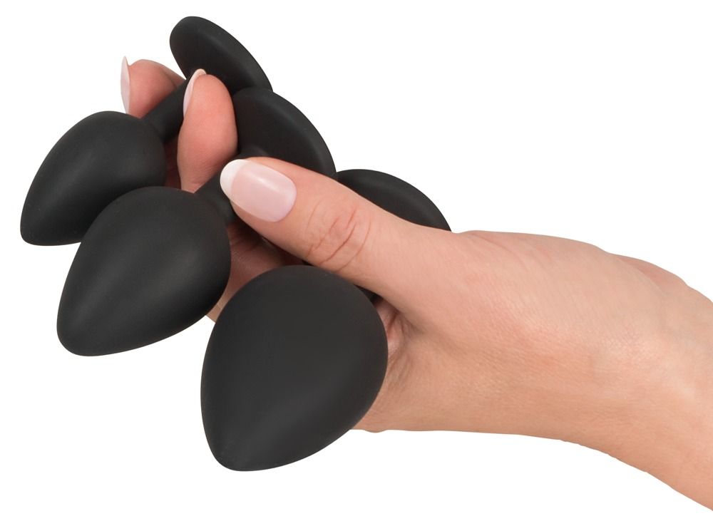Набір для анальної стимуляції Orion Black Velvets Anal Kit, 4 шт (чорний)
