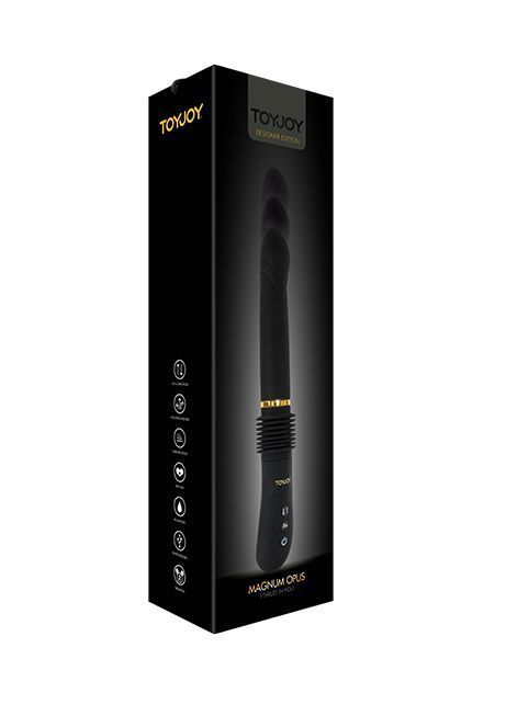 Вибратор Toy Joy Magnum Opus Thruster, 30 см (черный)