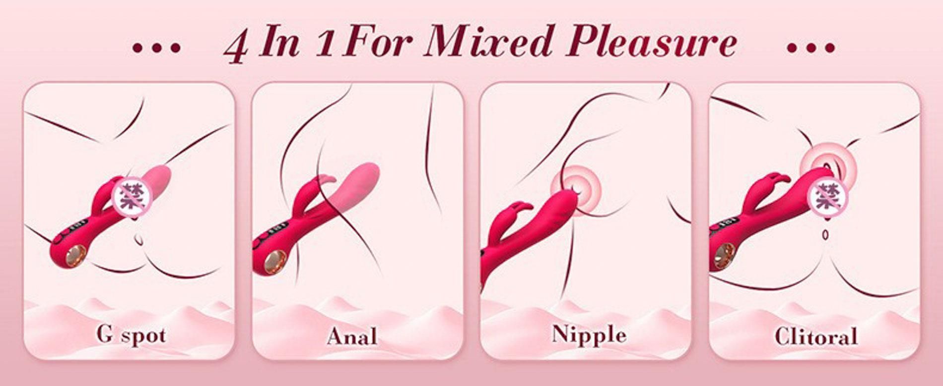 Вибратор-кролик B - Series Cute Rabbit G-Spot, 22.3 см (розовый)