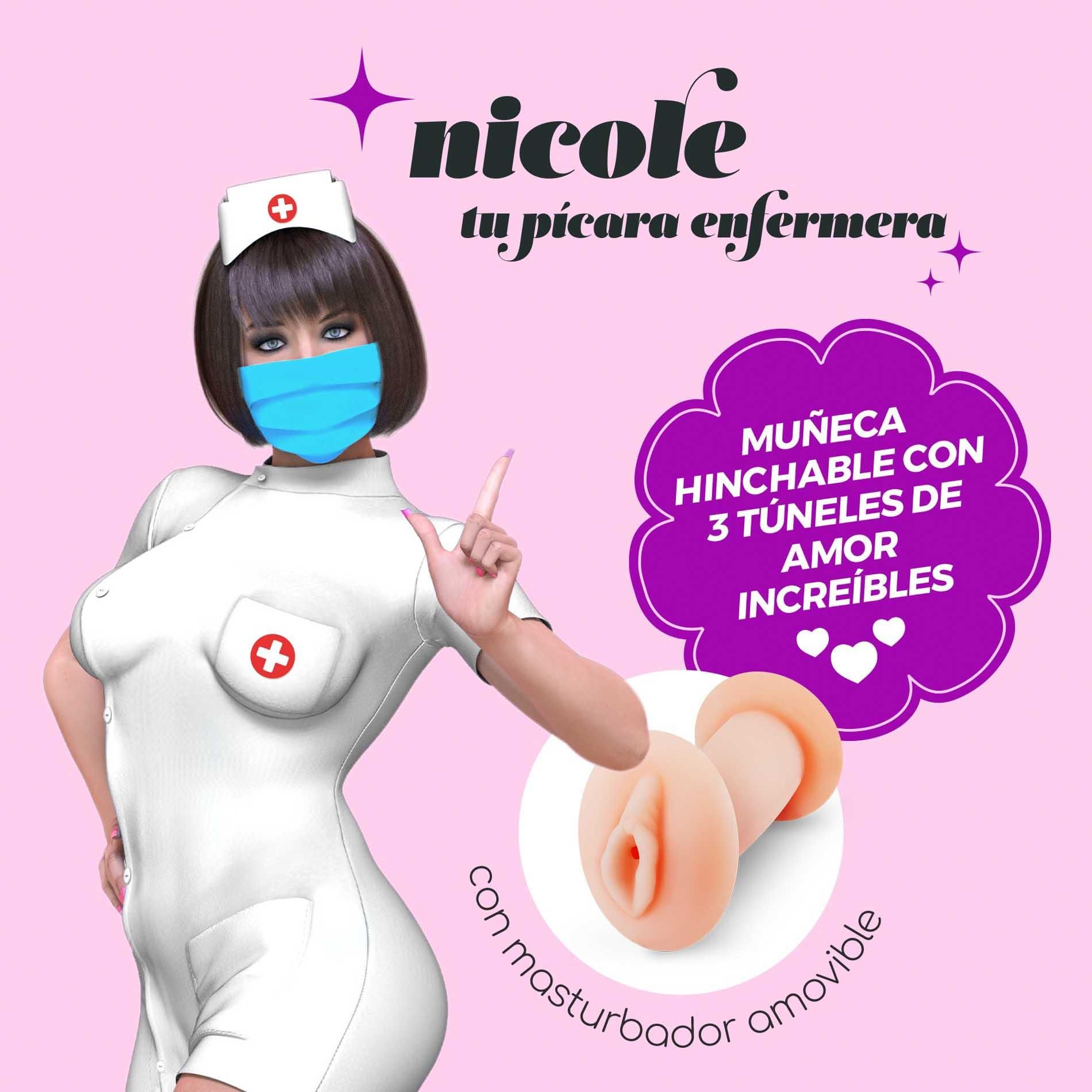 Секс кукла Crushious Nicole Tu Picara Enfermera (телесный)