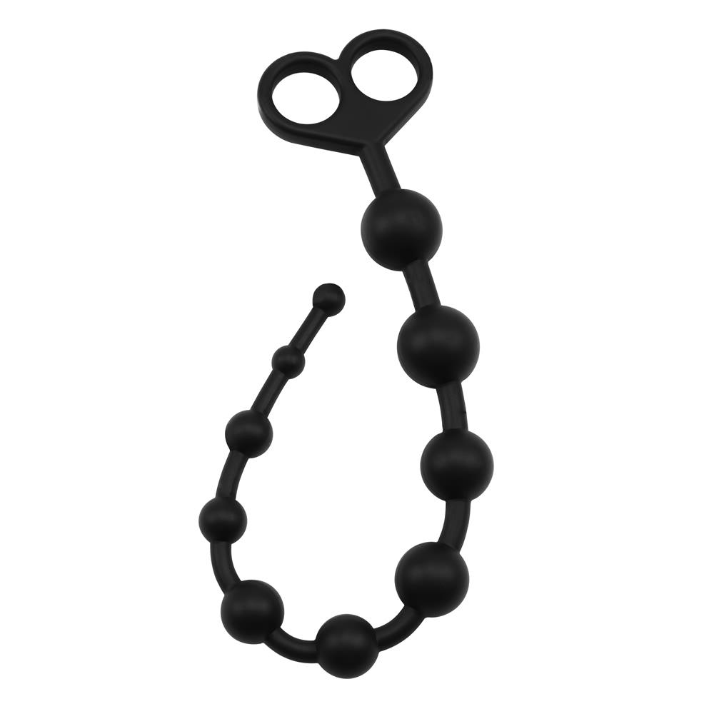 Анальная цепочка Black Mont, 34 см (черный)