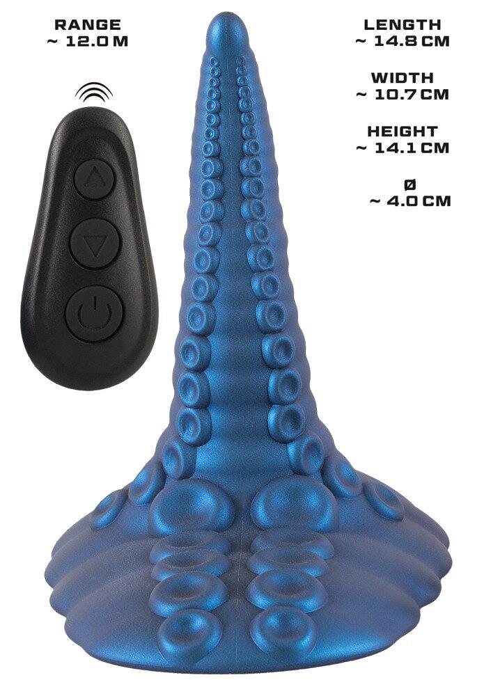Вибратор Beasty Cocks Tentacl, 14.8 см (синий)