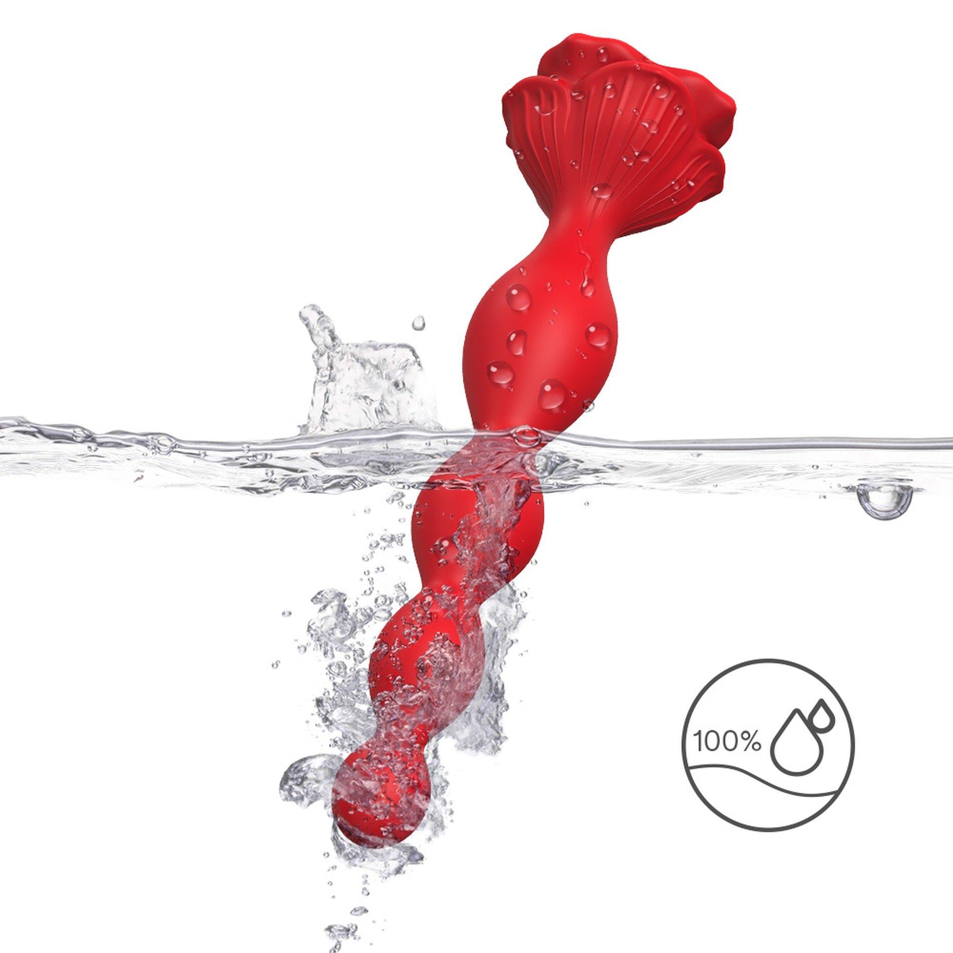 Анальна пробка Rosestick Red, 19.5 см (червоний)