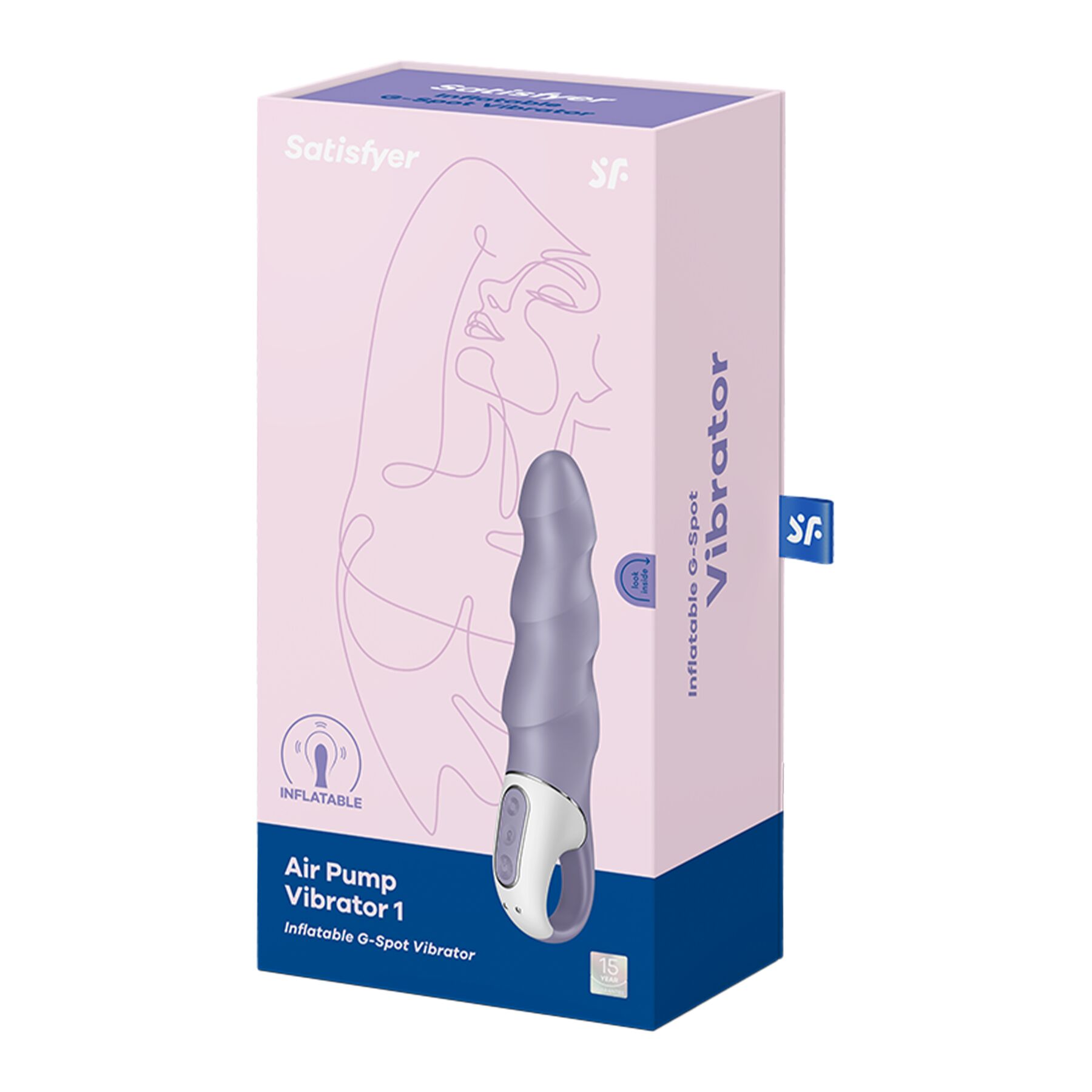 Wibrator Satisfyer Air Pump 1, 20,4 cm (liliowy)