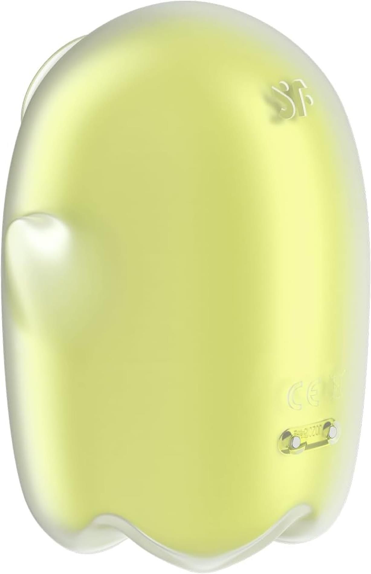 Вакуумный стимулятор клитора с вибрацией Satisfyer Glowing Ghost (желтый)