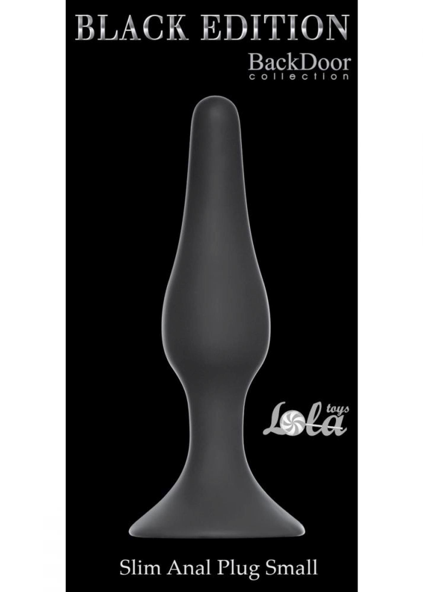 Korek analny Lola Toys Plug-Slim Small, 10,5 cm (czarny)