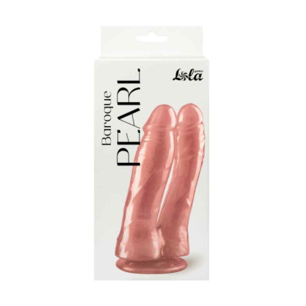 Podwójny dildo Lola Games Baroque Pearl, 17.5 cm (różowy)