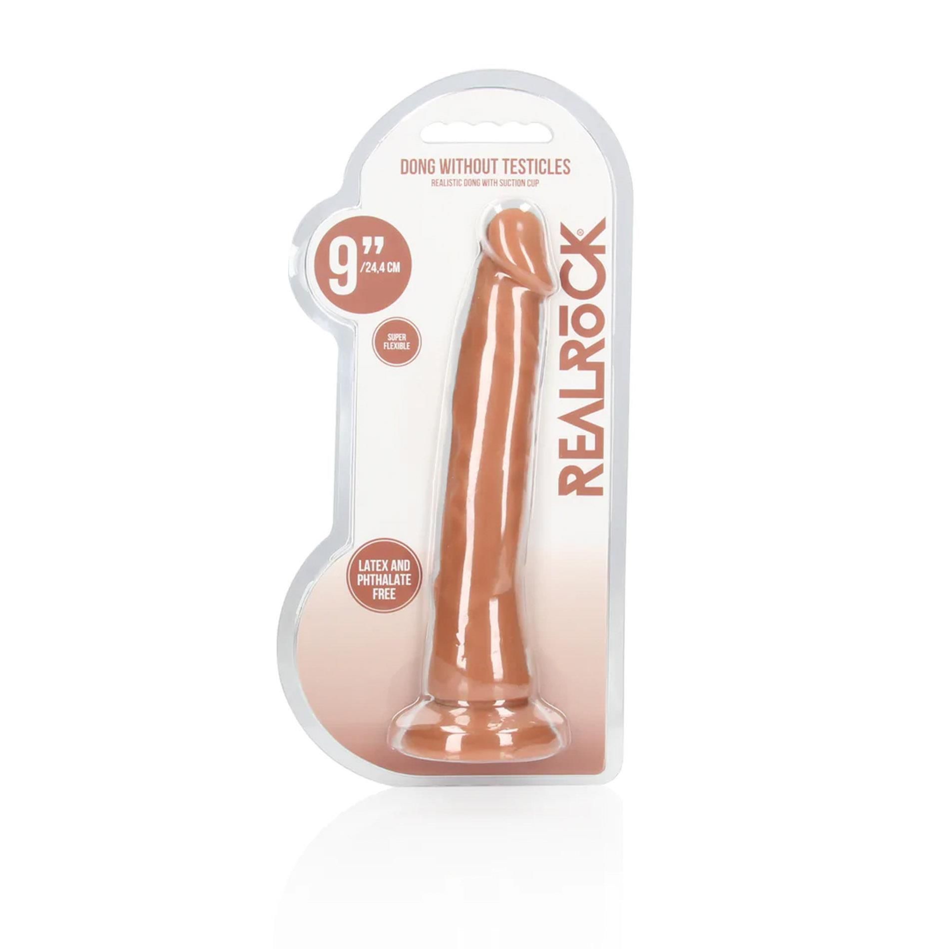 Фаллоимитатор RealRock Testicles, 24 см (телесный)