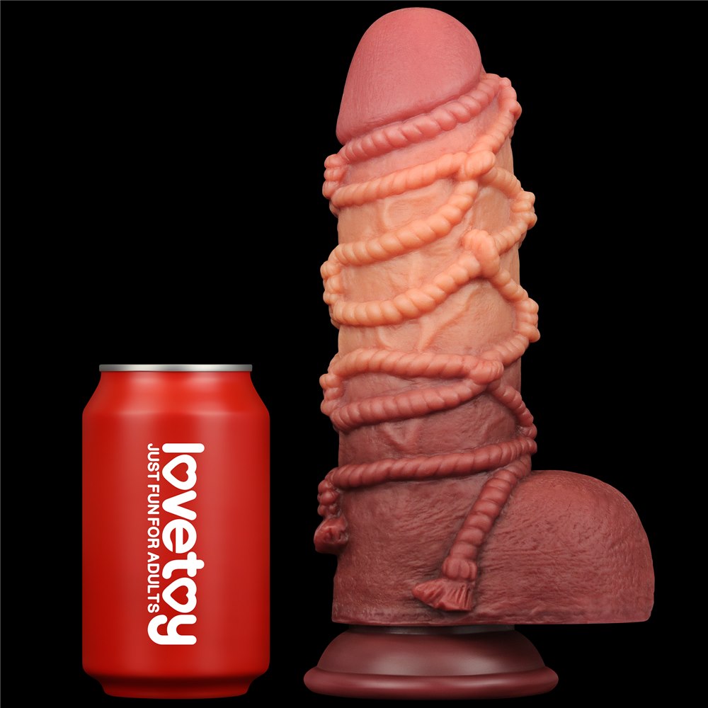 Фаллоимитатор Dual-Layered Silicone Nature Cock 9.5'', 24.5 см (коричневый)