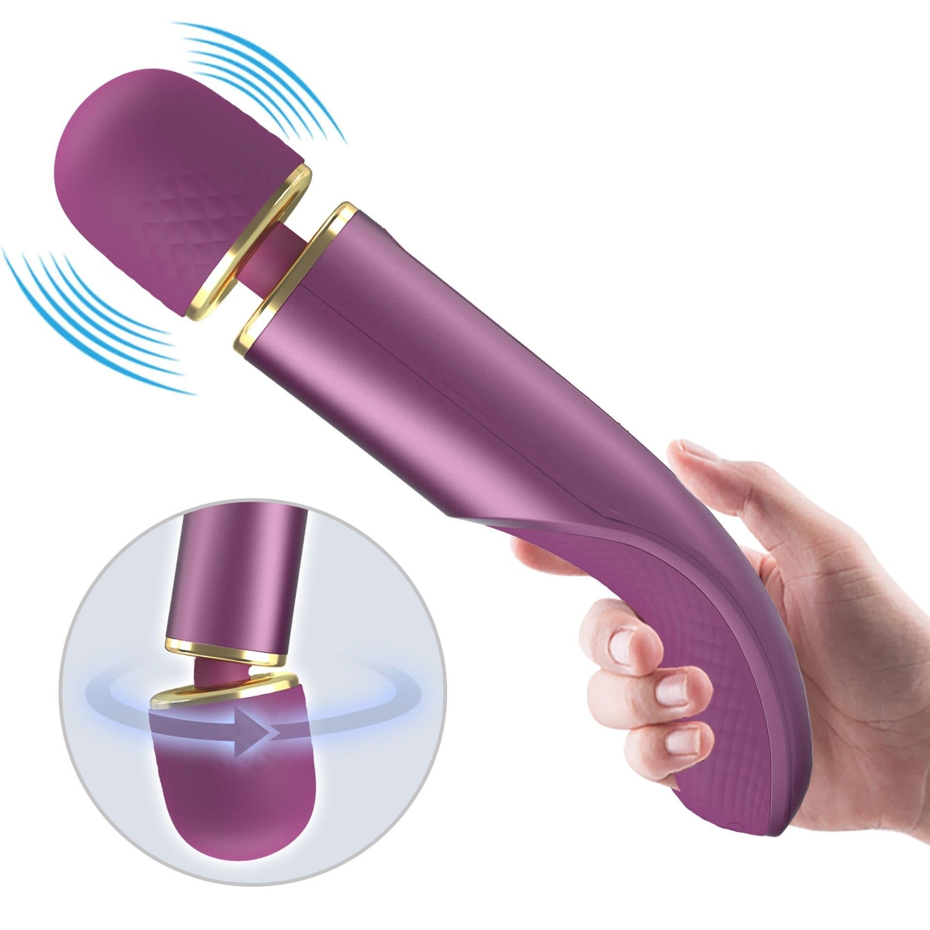 Вибромассажер Pretty Love Colorful Massager, 24 см (фиолетовый)