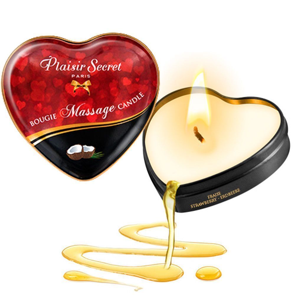 Массажная свеча Plaisir Secret кокос, 35 мл