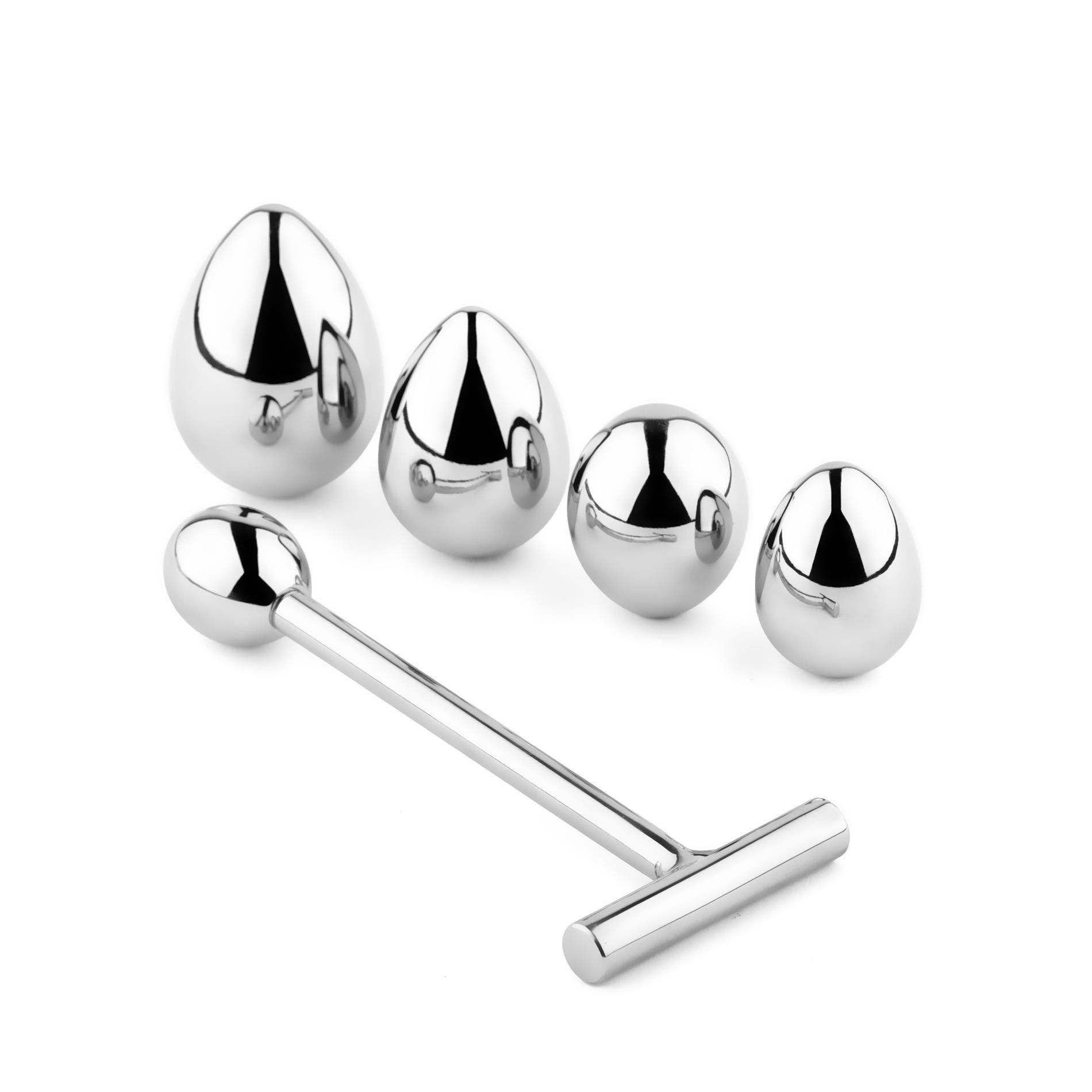 Анальная пробка B - Series HeavyFun Jewellery № 3, 16.5 см (серебристый)