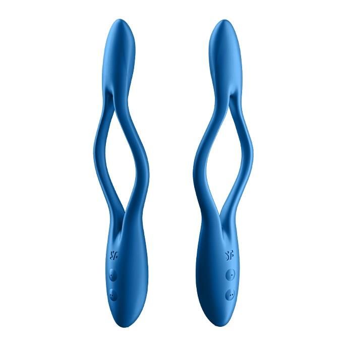Вібратор Satisfyer Elastic Game, 20 см (блакитний)