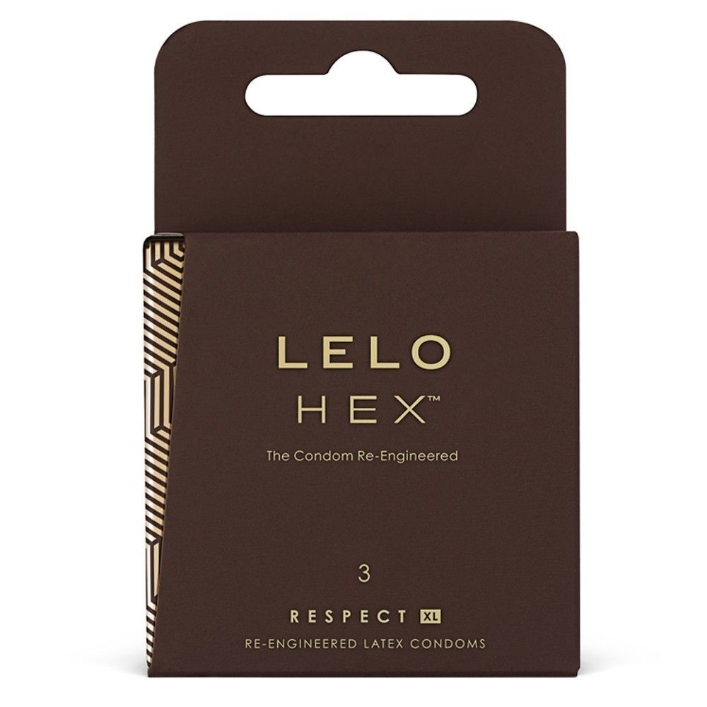 Lelo Hex Respect XL - Prezerwatywy, Naturalny, XL