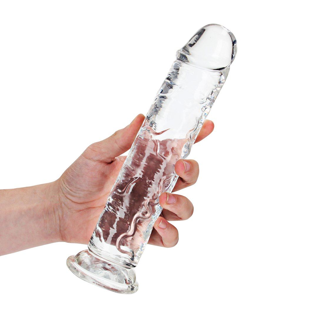 Dildo RealRock Crystal Clear 9'', 25 cm (przezroczysty)