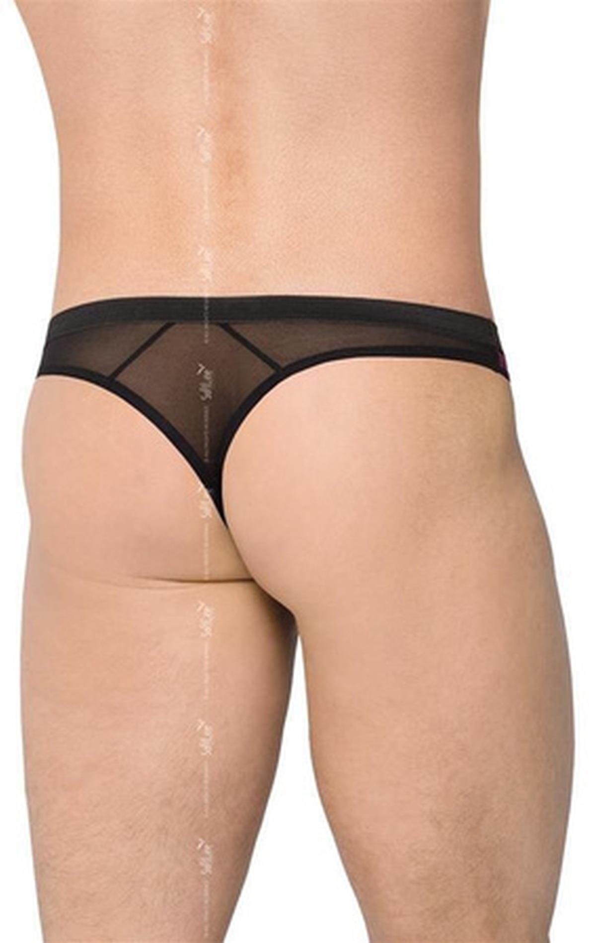 Majtki stringi Softline Mens Briefs 4522, XL (bordowe)
