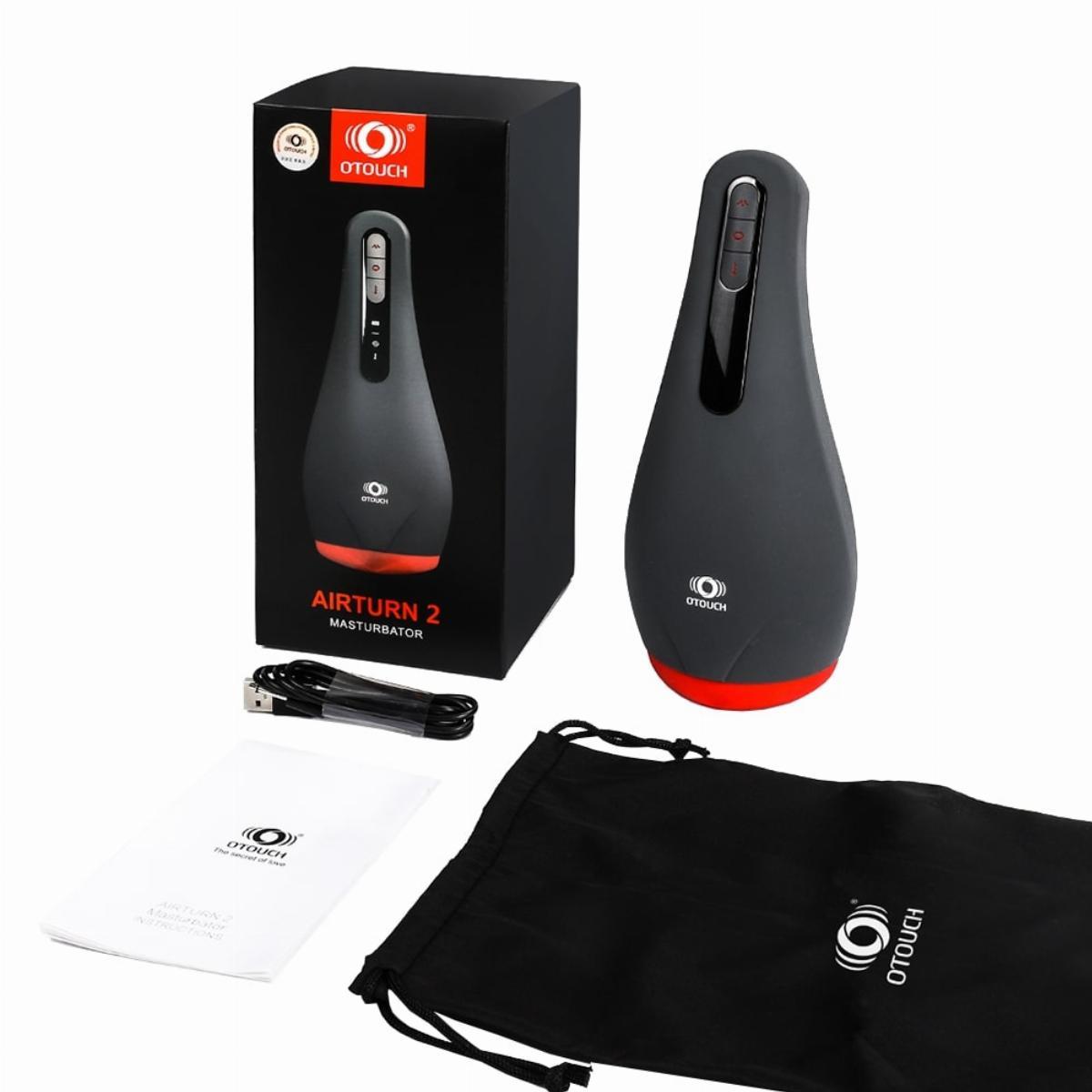 Masturbator wielofunkcyjny Otouch Airturn 2 (czarny)