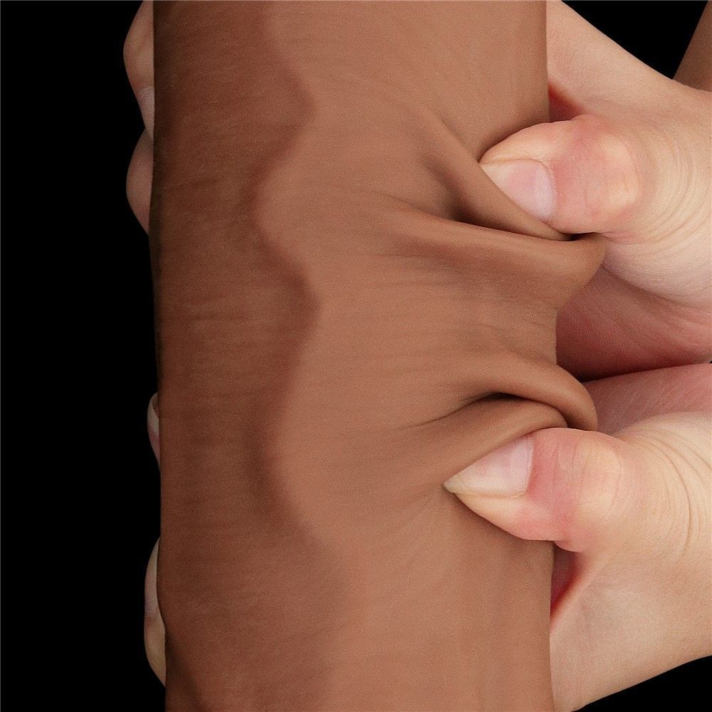 Фаллоимитатор LoveToy Sliding-Skin Dual Layer Dong King Sized, 36 см (телесный)