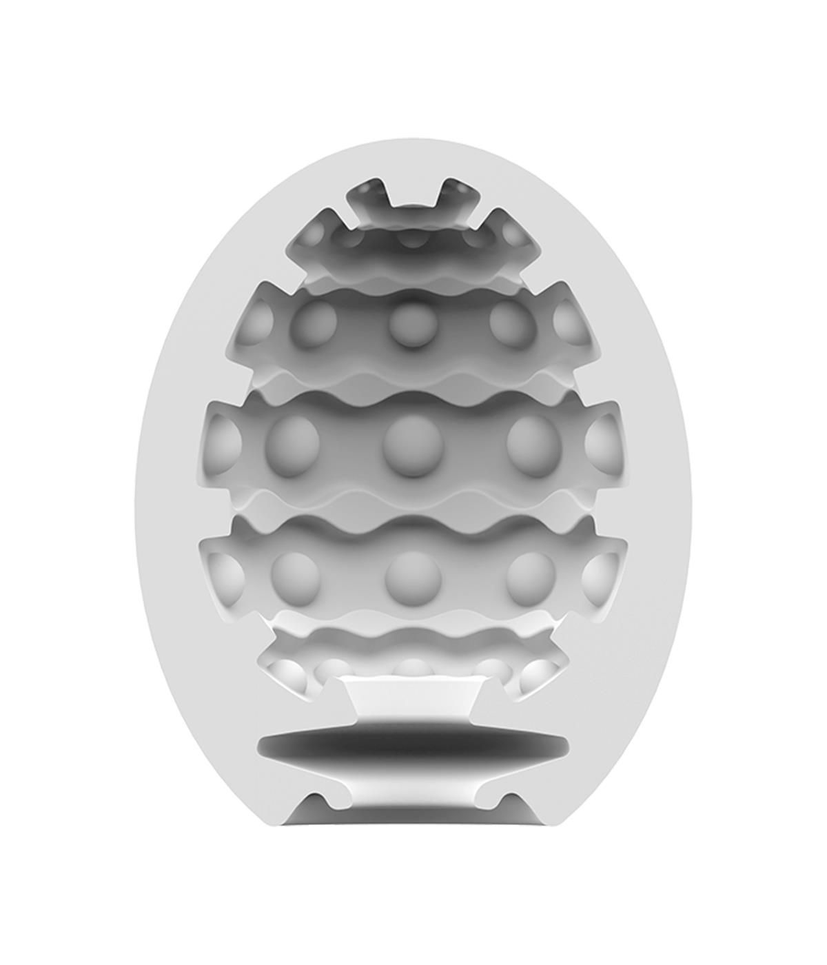 Мастурбатор яйцо Satisfyer Egg Single Bubble (белый)